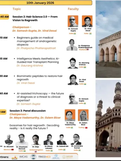 At FUE Asia, I chaired a session on "Hair Science 2.0" and delivered a talk on using biomimetic peptides for hair regrowth. We are constantly exploring new frontiers beyond traditional treatments.