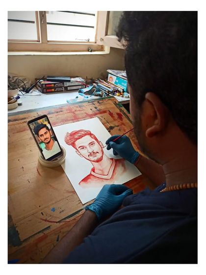 Sharan Ediga - Custom Portrait Art The Process: Behind the Art photo 3