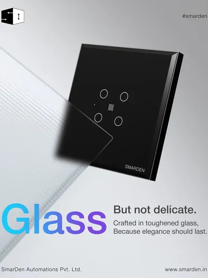 Elegance should be durable. That's why our smart switches are crafted from toughened glass, ensuring they are as resilient as they are beautiful and can handle the demands of daily life.