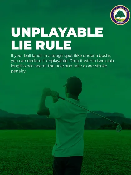 The unplayable lie rule is your friend in a tough spot. You can declare your ball unplayable, take a one-stroke penalty, and get a better chance at your next shot.