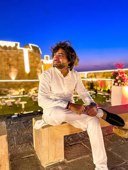 Enjoying the beautiful evening at Diu fort after our G20 performance.