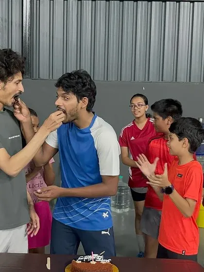 It’s not all about intense drills and practice. Moments of fun and friendship like this are what make our academy a special place to learn and grow.