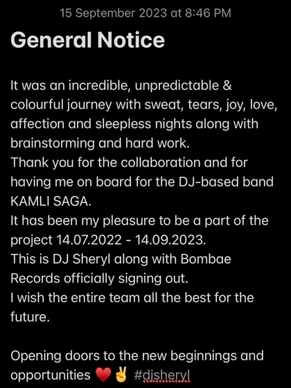 A general notice marking the end of one chapter and the beginning of another. I am always evolving, opening doors to new beginnings and opportunities for my career.