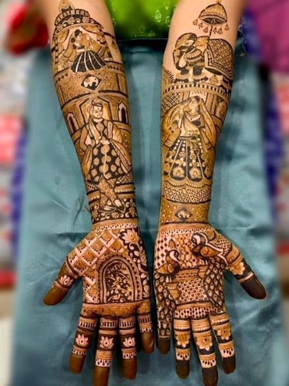 Kanha Mehandi - Bridal Mehndi Custom Storytelling & Portrait Mehndi photo 41