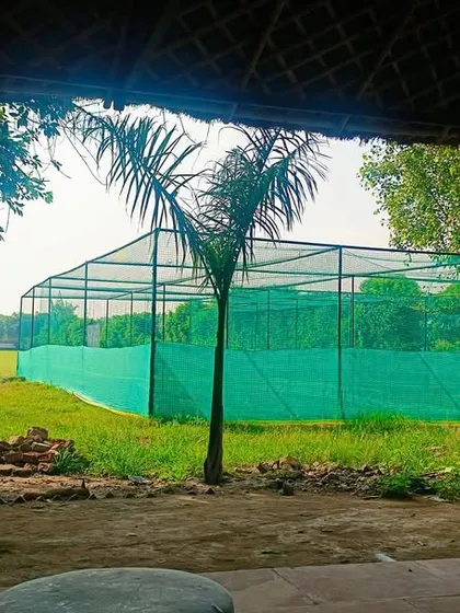 A view of our four practice nets. We have multiple turf wickets to ensure every player gets quality practice time on a proper surface.