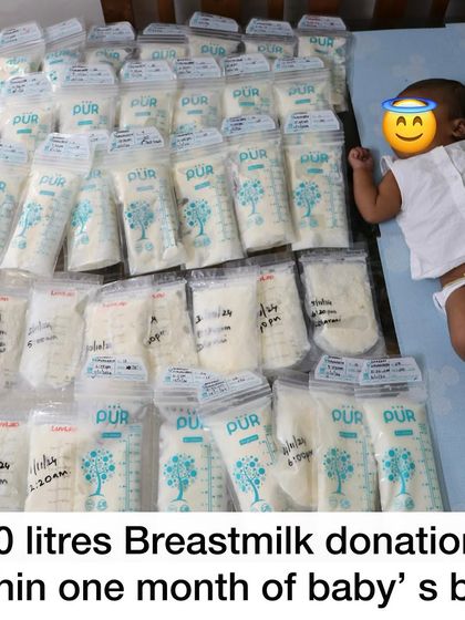 This amazing mother donated 10 litres of breastmilk within one month of her baby's birth. Her generosity will feed so many babies in the NICU. The right breastfeeding knowledge empowers women to not only nourish their own baby but others too.