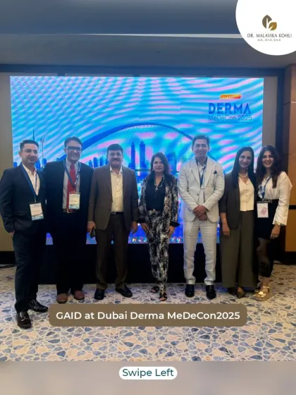 At Derma MeDeCon 2025 in Dubai, where we officially launched the Global Alliance of Integrative Dermatology (GAID) with my co-founder members.