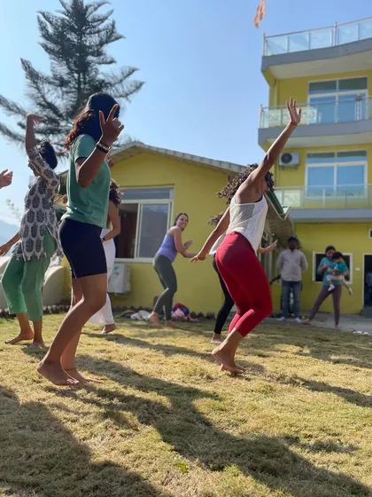 A moment of pure freedom during my trip to Rishikesh. This journey was transformative, and dancing in nature was a reminder of how movement connects us to ourselves and the world around us.