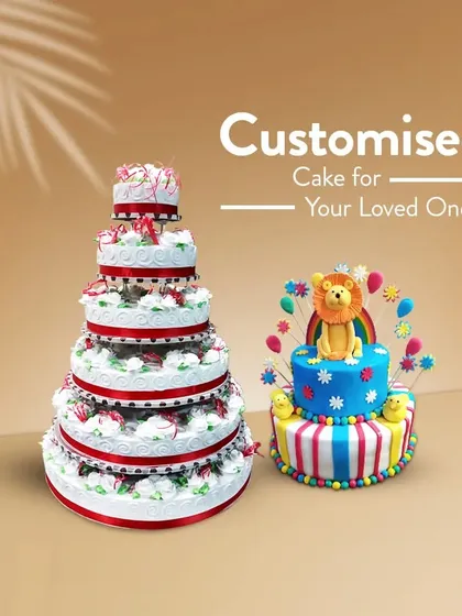 We believe every celebration deserves a one-of-a-kind centerpiece. Whether you need a grand, multi-tiered wedding cake or a playful, colourful cake for a child's birthday, we bring your vision to life with delicious artistry.