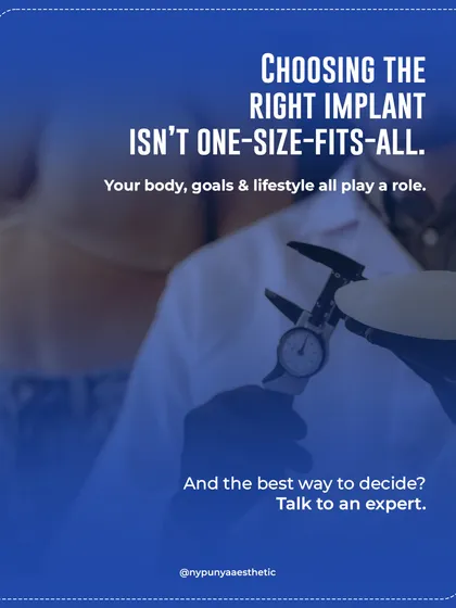 Choosing the right implant is not a one-size-fits-all decision. Your body, goals, and lifestyle all play a role. The best way to decide is to talk to an expert.