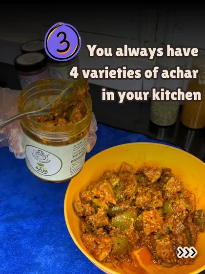 Sign #3 that you're an achaar lover: You always have at least 4 varieties of achaar in your kitchen at all times.