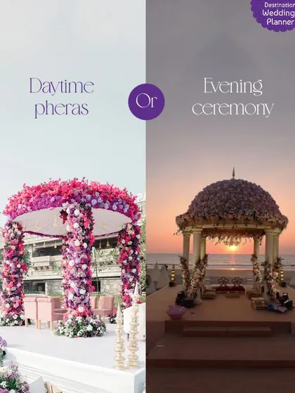 Daytime pheras under the sun or a magical evening ceremony under the stars? The timing of your ceremony dramatically changes the ambiance, and I help you design the decor and lighting to match.