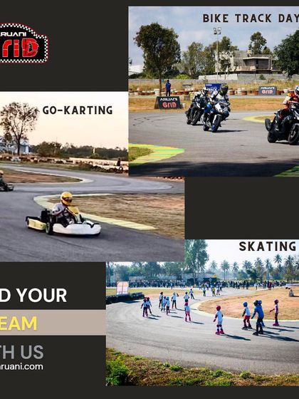 Build your dream with us. From go-karting and bike track days to skating, our track is a versatile space for all kinds of wheeled sports.