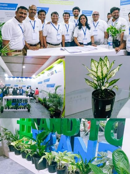 We are a proud partner of the Sustech Infra Alliance (SIA), providing comprehensive 'land to brand' services. Our team is seen here representing the alliance at the Mahatech industrial expo, engaging with leaders from various manufacturing sectors.