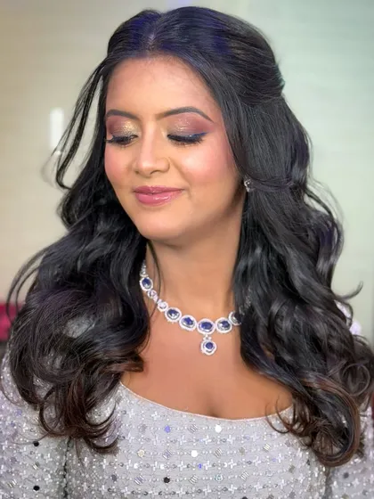 Another angle of the makeup, showing how it catches the light.