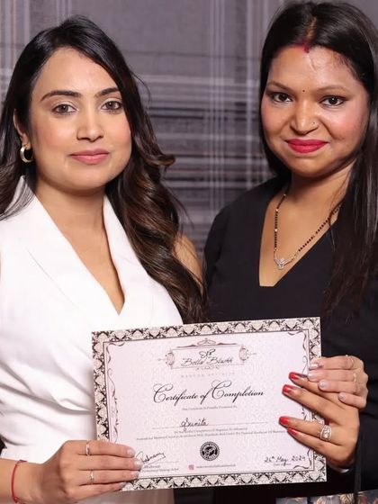 Another graduate from my academy, ready to create beautiful makeup looks.