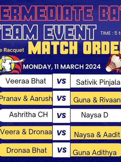 Manoj Kumar - Badminton Coaching for Kids & Youth Intra-Academy Rolling Cup photo 18