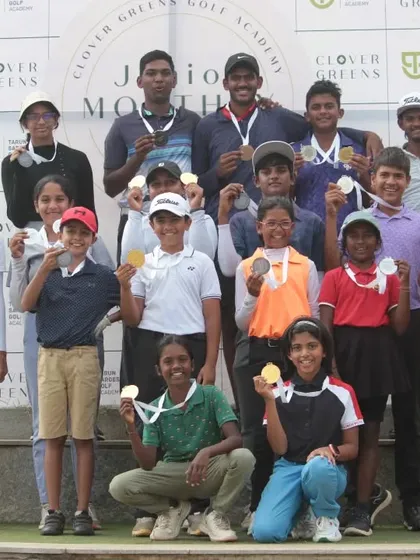 A large group of winners from all age categories at our Monthly Medal. It is gratifying to see so much talent emerging from our programs.