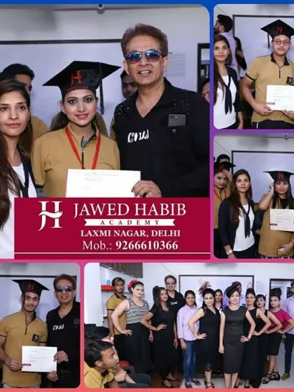 Our students get the incredible opportunity to learn directly from the master himself, Jawed Habib. This masterclass photo captures a moment of inspiration and expert guidance that is unique to our academy.