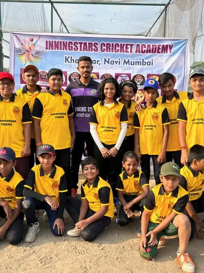 The Inningstar Tigers team ready for our anniversary match day. The energy and excitement before a game is always special.