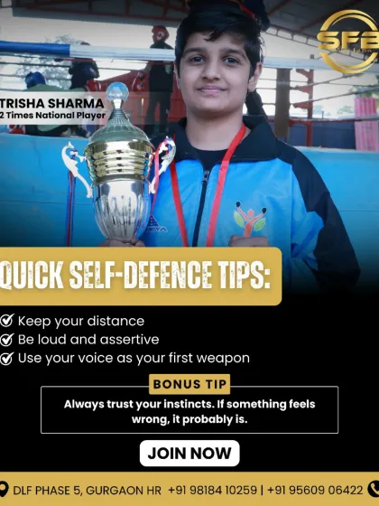 Safety is a skill. Here, I feature two-time national player Trisha Sharma to share essential self-defense tips that I teach all my students, emphasizing awareness and assertiveness as the first line of defense.