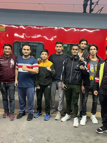 The journey is part of the victory. Here is our team at the train station, ready to travel to Jabalpur for the 2nd India Open MMA Championship. We travel together, we fight together.