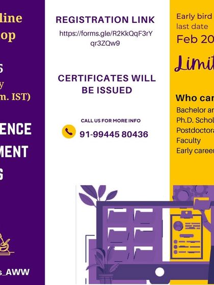 This is another flyer for my workshop on reference management tools. I hold these sessions online in the evening, making it convenient for researchers and students to join from anywhere without disrupting their work or lab schedules.