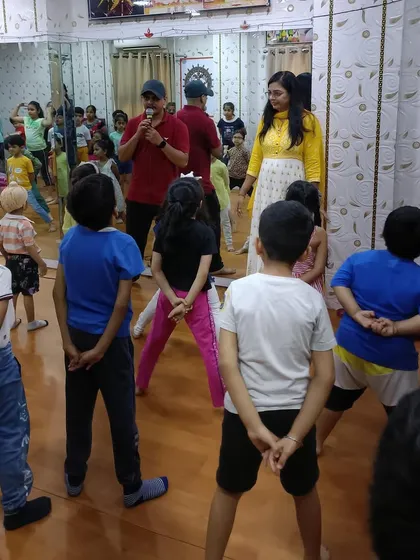 Here, our campers are fully engaged in a group activity, learning to collaborate and communicate with each other. These fun-filled sessions are crucial for developing social skills and teamwork.