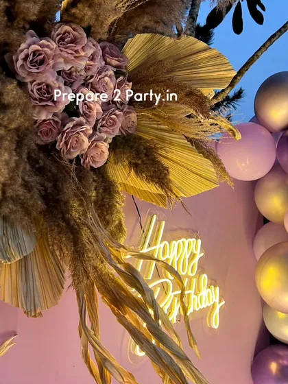 My 21st birthday decorations range from bold and modern to soft and elegant. I use marquee numbers, custom backdrops, and sophisticated balloon arrangements to mark this special occasion.