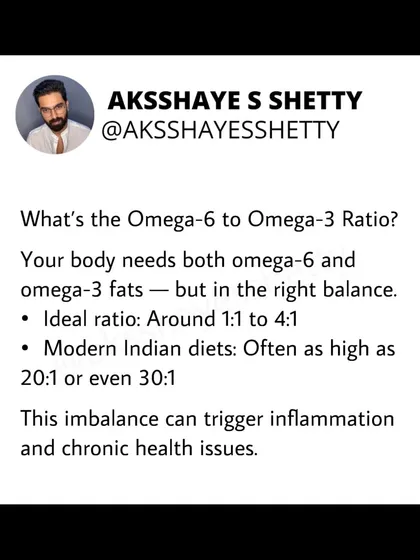Our modern diets are often too high in Omega-6 and too low in Omega-3, leading to inflammation. I explain the ideal ratio and how to rebalance it by focusing on foods like fish and ghee from grass-fed cows.