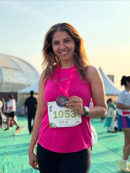 Happy faces at the Go Flo Run. It's always great to participate in events that celebrate and empower women runners.