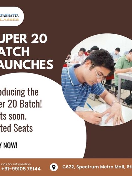 Announcing the launch of our highly anticipated Super 20 Batch. Seats are limited to ensure personalized attention, so apply now to secure your place.