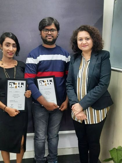 Our ARTH Diploma graduates celebrating their achievement. This L'Oreal co-branded certification is their first major step towards becoming sought-after hair professionals.