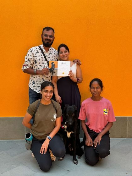 The full graduation picture for Shifu, his family, and our team. So much joy in one photo.