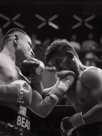 An uppercut that tells a story of power and precision. We ensure our fights are well matched to deliver this level of action and entertainment for the fans.