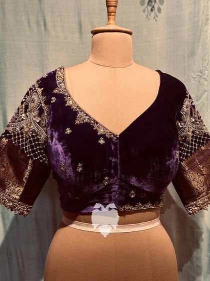 Blouse House by Mahitha Prasad - Custom Blouse Design & Embroidery The Velvet & Brocade Collection: A Royal Affair photo 16