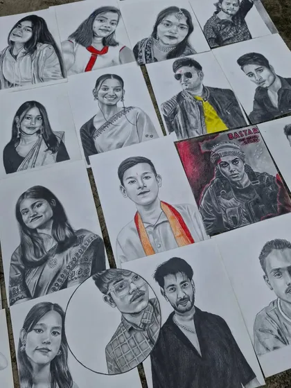 A sample of my recent work, showing the diversity of my subjects. Every face tells a different story, and I love bringing them to life.