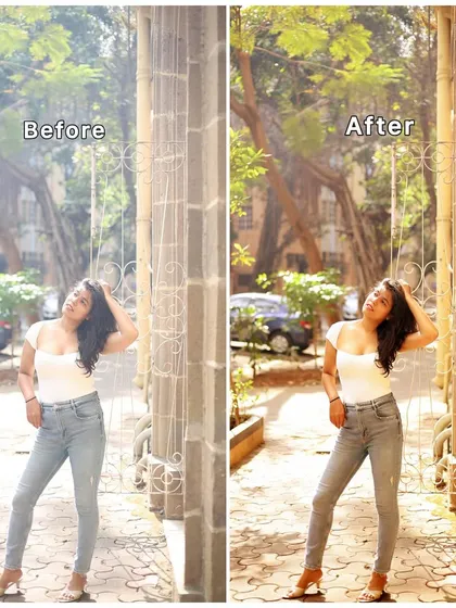 The work isn't over when the camera clicks. My editing process is where I enhance the mood, correct colors, and perfect the details to transform a good photo into a polished, professional brand asset. This before-and-after shows the impact of expert post-production.