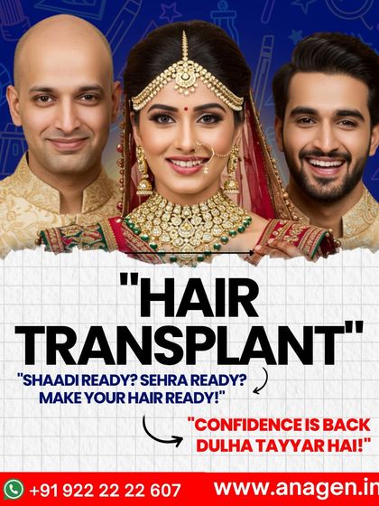 "Shaadi Ready? Sehra Ready? Make Your Hair Ready!" We are the wedding destination for grooms, helping them get a hair makeover that brings back confidence and opens doors to a lifetime of love.