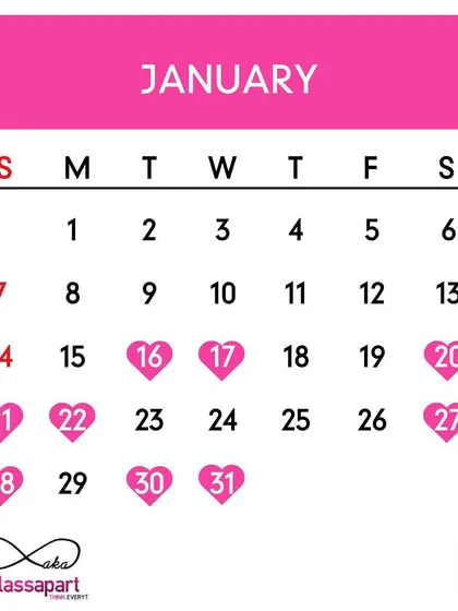 Auspicious wedding dates for January 2024.