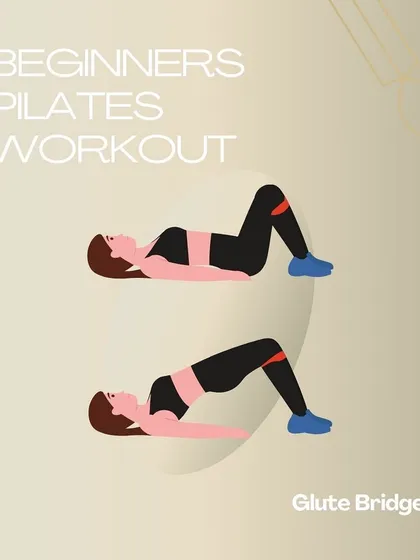 New to Pilates? No stress. A simple glute bridge is a perfect beginner-friendly move to start building core and glute strength.