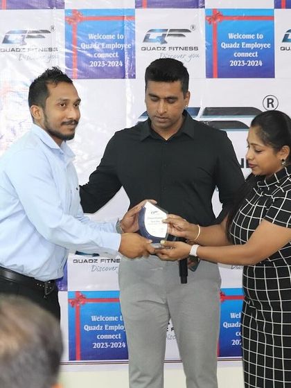 Another deserving recipient of the 'New Bee' award being recognized for their fantastic start with the Quadz team.