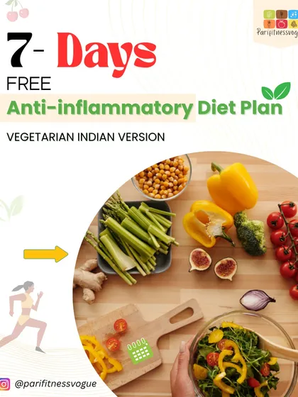Ready to reduce inflammation, feel lighter, and boost your energy naturally? I've created a free 7-day anti-inflammatory diet plan, using simple, vegetarian Indian meals to help you reset your body. This is a glimpse into how I make healthy eating easy and effective.