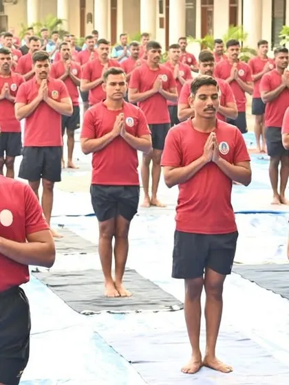 Leading the elite Force One officers in Mumbai through a moment of quiet reflection and focus. My sessions for armed forces are tailored to build mental clarity and emotional balance, essential tools for their high-pressure roles.