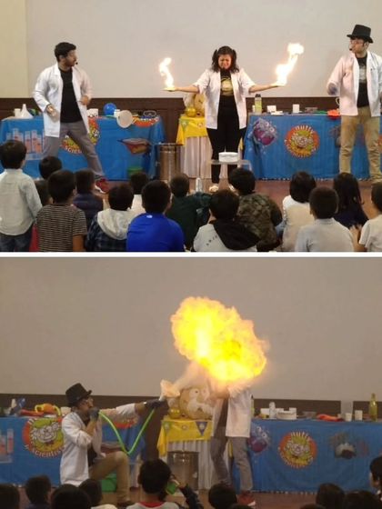 A captivated audience is the best audience. Our school science shows are designed to be highly engaging, with fire experiments and interactive demonstrations that make every student lean in with excitement.
