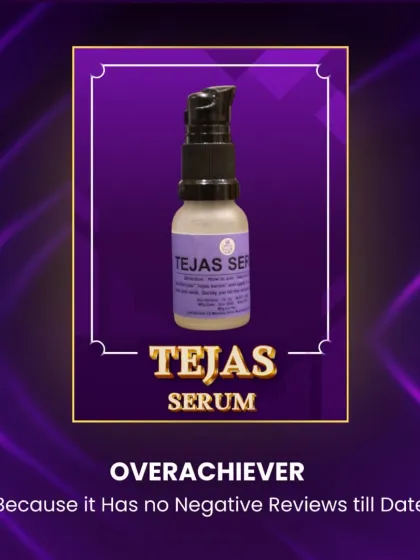 I call my Tejas Serum an overachiever because it has no negative reviews to date. It's my go-to recommendation for tightening open pores and reducing acne.