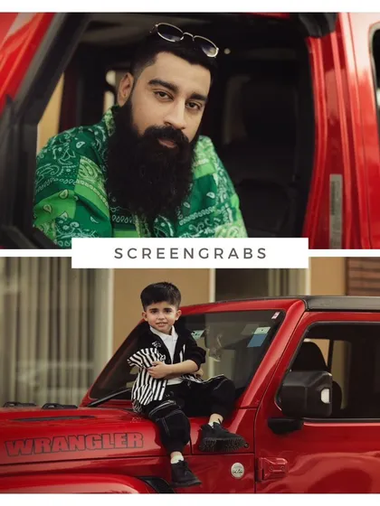 A couple of stills from the music video, showing how we incorporated different characters and moments to build a narrative. The shot with the child adds a layer of storytelling to the artist's journey.