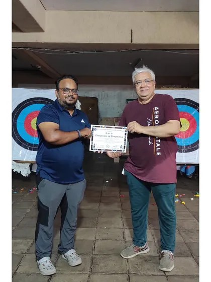 It's always great to see students of all ages, like this gentleman, take up archery and complete the basic course with enthusiasm.