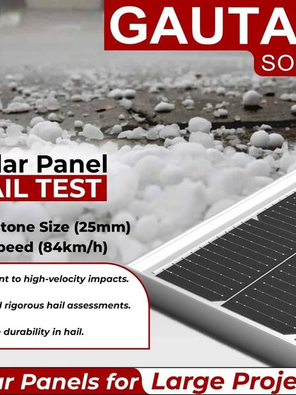 Our panels have passed rigorous hail assessments, proving their resilience to high-velocity impacts. They can withstand 25mm hailstones at a speed of 84km/h, ensuring proven durability for reliable energy production in extreme weather.