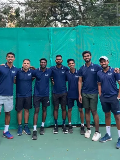 Meet the team. Our CS Tennis Academy coaches are a dedicated group of professionals, here seen at the WTA 125 matches in Mumbai, always learning and growing together.